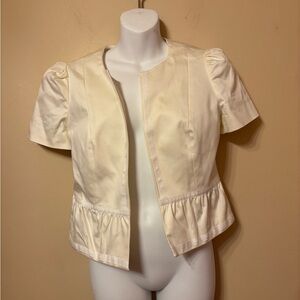 Worthington Ivory cream Short Sleeve Jacket
